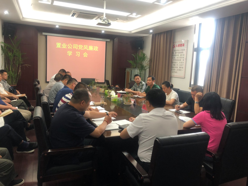 置业公司召开党风廉政学习会_拉斯维加斯3133cc