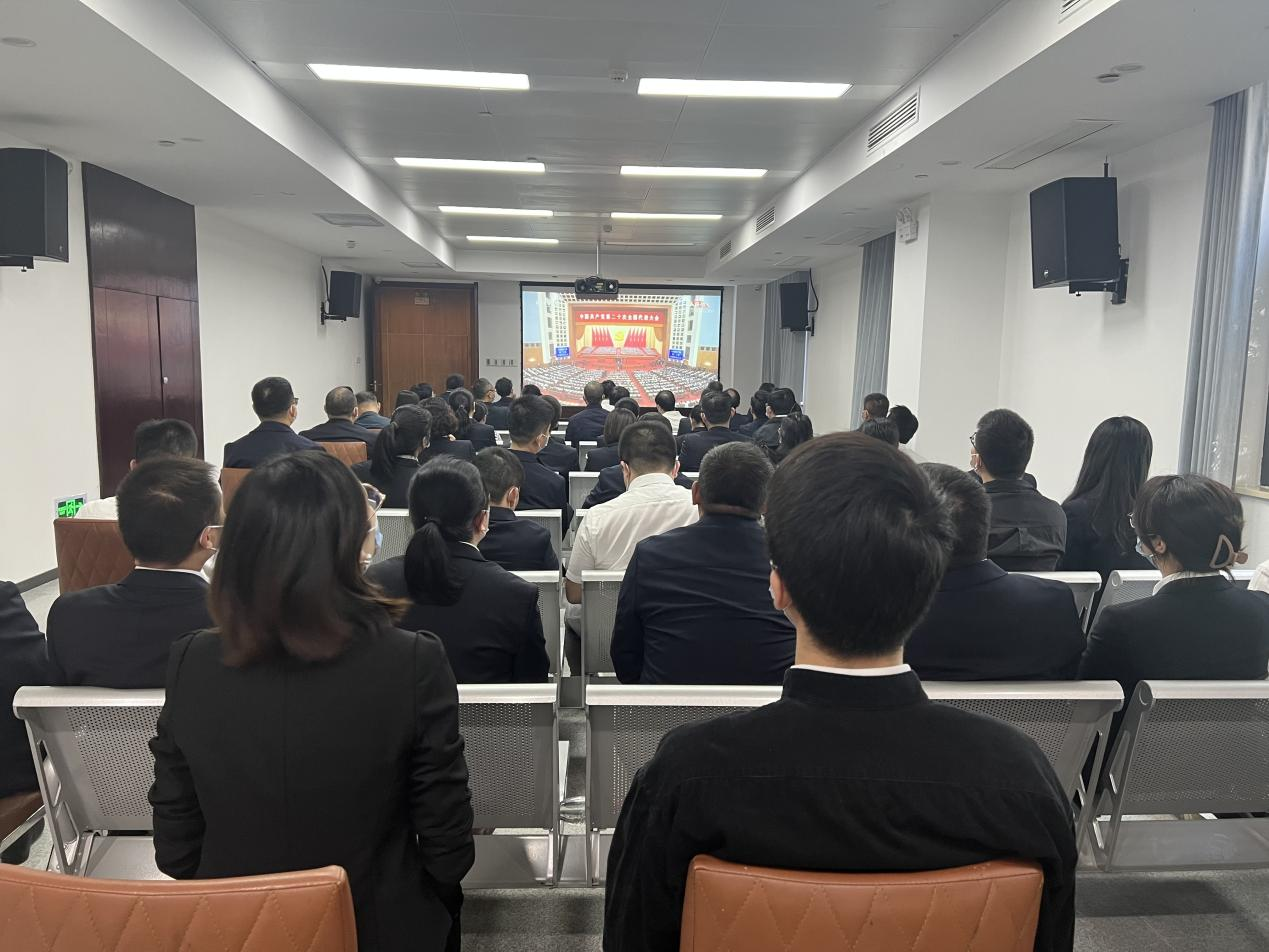 南昌市拉斯维加斯3133cc集团组织全体党员收听收看党的二十大聚会盛况_拉斯维加斯3133cc